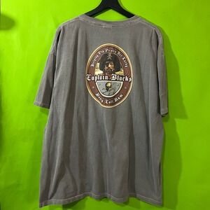 Anvil Captain Blacks Booty Call Rum Florida T-Shirt Gray Mens 2XL Vintage